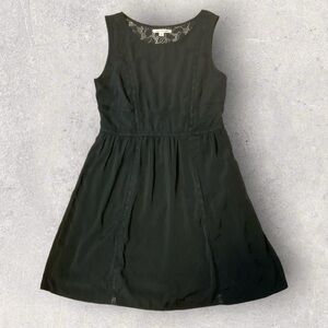 Women’s American Eagle Lace Accented Little Black Dress Size 8 Lace Back